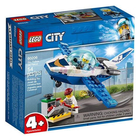 Конструктор LEGO 60206 City Воздушная полиция: патрульный самолёт (Лего 60206) 124296 фото